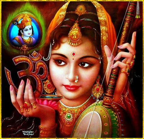 Meera Ka Mohan Krishna Art God Illustrations Hindu Art