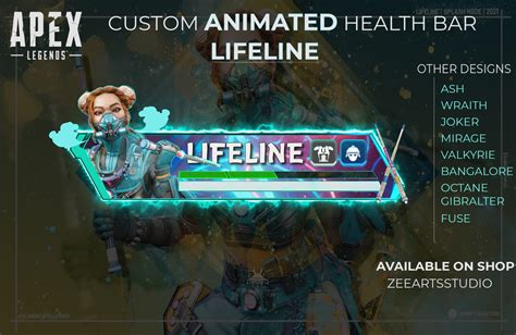 Customizable Animated Lifeline Apex Legends Custom Health Etsy Uk