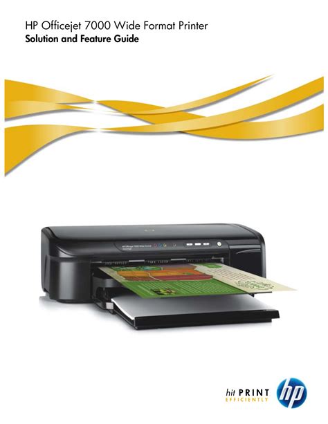 Hp officejet 7000 wide format driver is actually a multifunction printer that could be trusted for several office necessities. Download free pdf for HP Officejet 7000 Printer manual