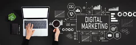Digital Marketing With Person Using Laptop Computer Mc4design