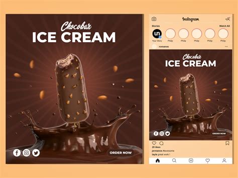 Ice Cream Banner Social Media Design By Safi Ahmed Prince On Dribbble