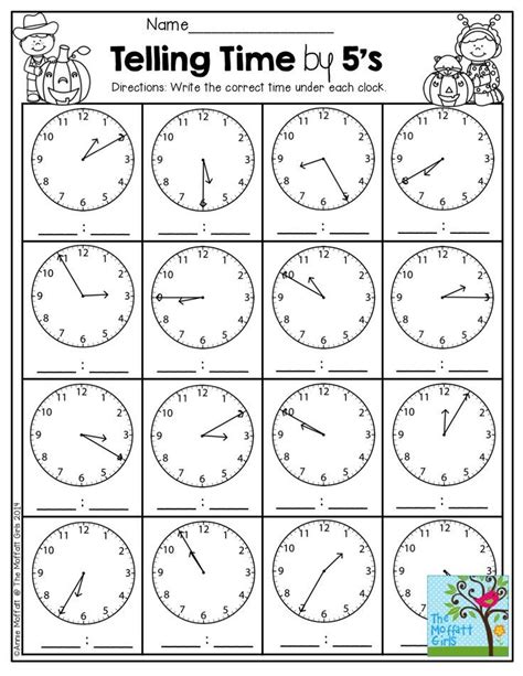 Free Printable Telling Time Worksheets For Second Grade