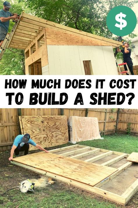 How Much Does A Shed Cost To Build Shed Cost Building A Shed Shed