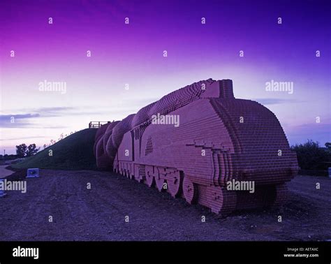Brick Train Darlington A Sculpture By David Mach Stock Photo Alamy
