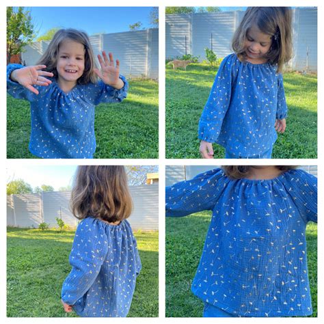 Long Sleeve Peasant Top For Little Girls Free Pattern I Can Sew This