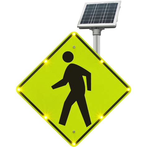 Tapco Blinkersign Flashing Led Pedestrian Crossing Sign W11 2 30w
