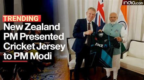 Pm Narendra Modi Meets New Zealand Pm Chris Hipkins Youtube