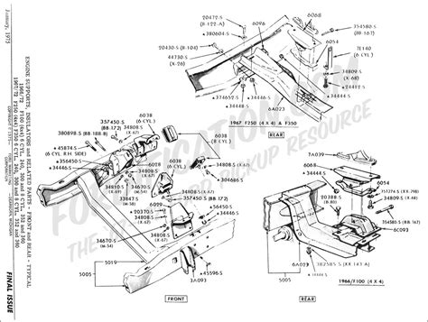 Ford Truck Part Numbers Engine Supports