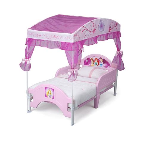 Get great deals on ebay! Disney Princess Canopy Toddler Bed ?Pink/White Canopy ...