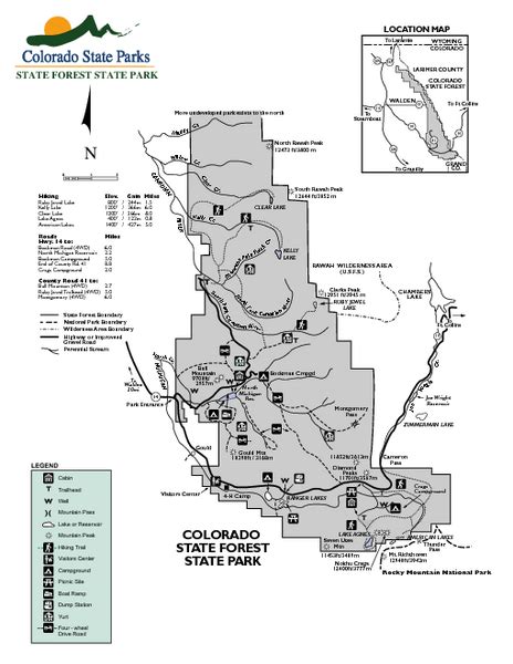 State Forest State Park Map 56750 Highway 14 Walden Co Mappery