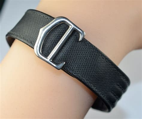 Cartier Roadster 19MM Watch Strap Band - Black Canvas ...