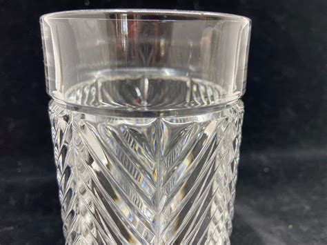 Ralph Lauren Herringbone Crystal Highball Glass 25146 25153 The Perfect Thing
