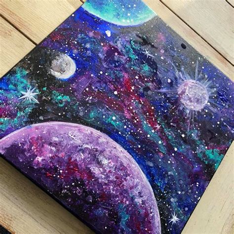 Kids Galaxy Paint Party Galaxy Painting Galaxy Painting Acrylic