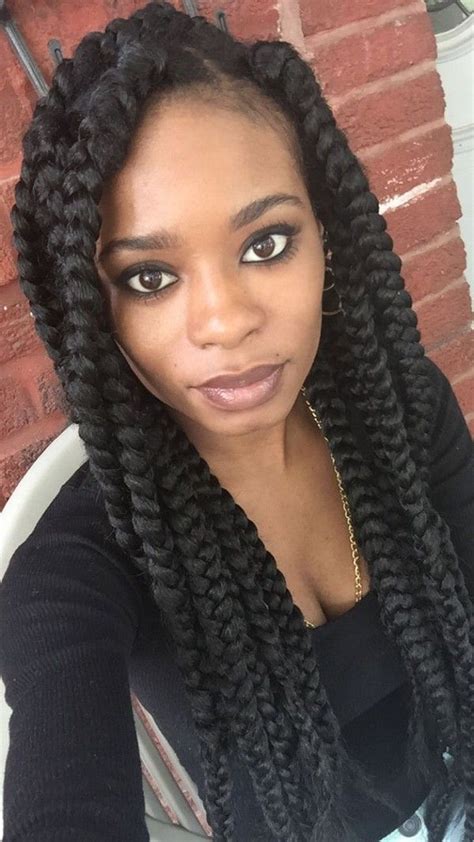 51 Best Jumbo Box Braids Styles To Try With Trending Images Box Braids Hairstyles Box Braids