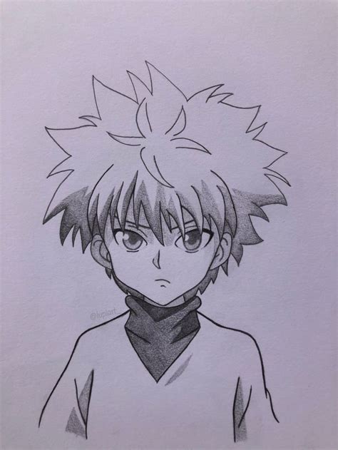 Killua Hunter X Hunter Pencil Sketch Drawing Art Fanart Lupiart