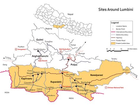 Site Around Lumbini Map1 
