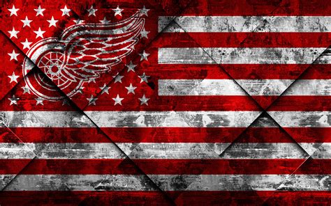 Banner, balkans, republic of albania, red, black, pennant, flag, eagle, europe, images of black eagle. Download wallpapers Detroit Red Wings, 4k, American hockey ...
