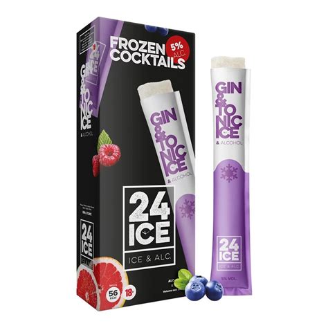 24 ice gin and tonic frozen cocktail pops 5 pack spirits from the whisky world uk