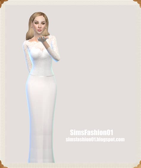 Sims 4 Ccs The Best Dress By Sims Fashion01