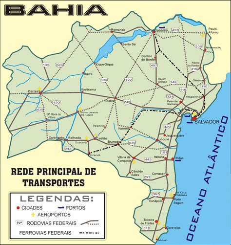 Mapas Do Estado Da Bahia