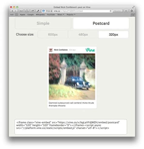 How To Embed Vine Clips In Web Pages