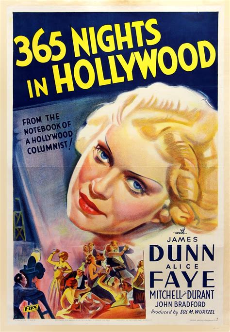 365 Nights In Hollywood 1934 Original Vintage Movie Posters Alice