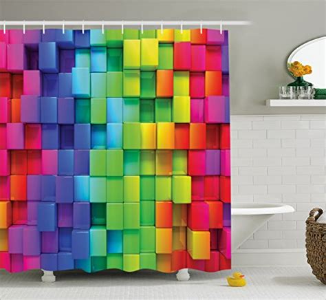Funky Rainbow Shower Curtains