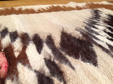 Hand Woven Wool Rug Vintage Wool Textile Art Native American Etsy