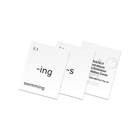 Word Attack Skills Extension Presentation Cards Multilit