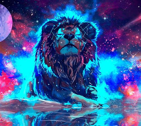 Galaxy Lion Cool Lions Hd Wallpaper Peakpx