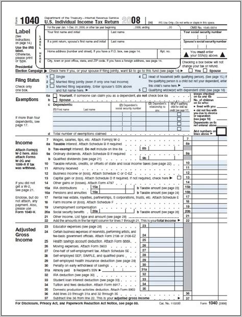 1040ez Tax Form Instructions Pdf Form Resume Examples