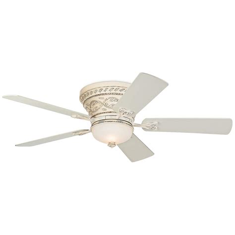 52 Casa Vieja Ancestry Led White Hugger Ceiling Fan With Remote