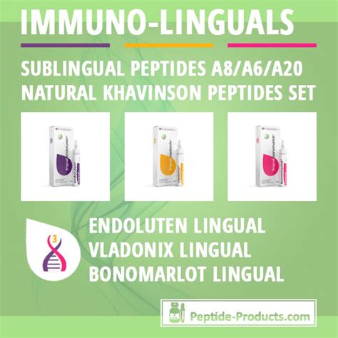 Peptide Sets Linguals Natural Peptides For Sublingual Use