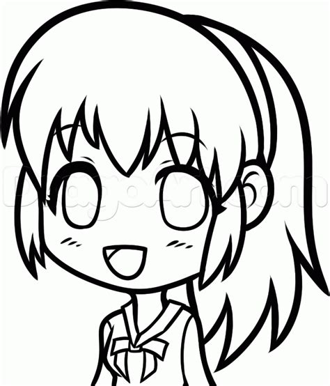 Easy To Draw Anime Girl Chibi Clip Art Library