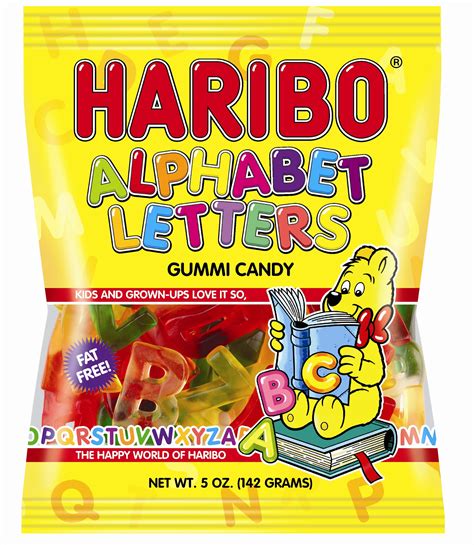 Haribo Alphabet Letters Candy 5 Oz