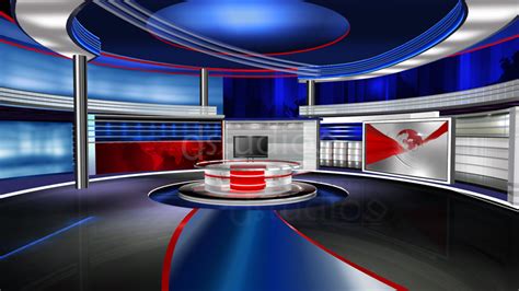 Green Screen Backgrounds Free Virtual Newsroom Set