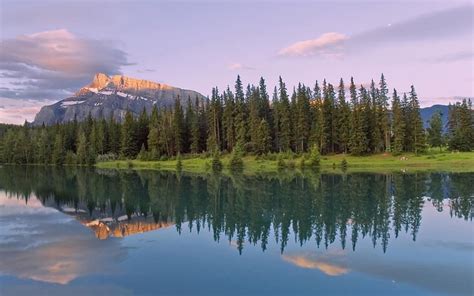 1920x1080px 1080p Free Download Lake Minnewanka Banff National Park