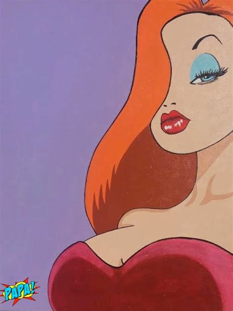 Sexy Jessica Rabbit Roger Painting On Canvas 30x24 Etsy
