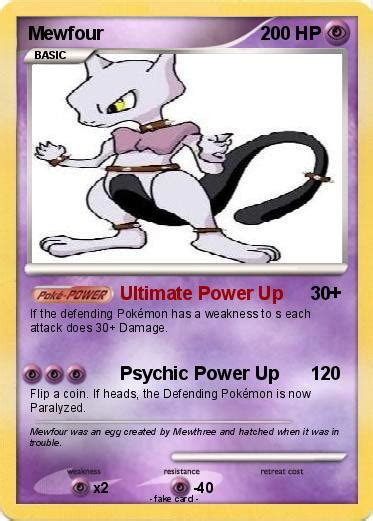 Pokémon Mewfour 54 54 Ultimate Power Up My Pokemon Card