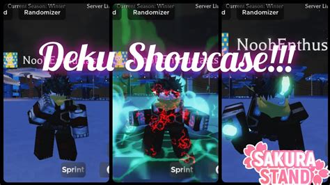 Sakura Stand New Deku Spec Showcase Youtube