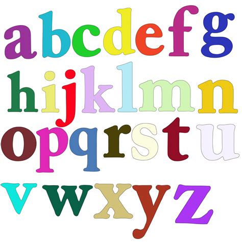 Lowercase Alphabet Clipart Black And White Letter