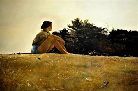 Sandspit 》wyeths Wife Betsy At Cutler‘s Cove Maine By Andrew Wyeth