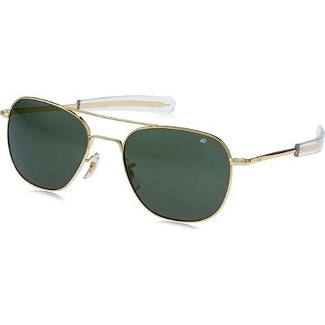 American Optical 52 Mm Polarized Pilots Sunglasses Gold Frame