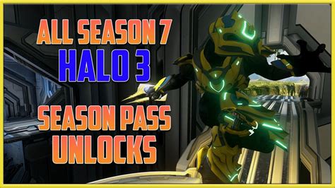Halo Mcc Season 7 All Armor Every Halo 3 Season Pass Unlock Youtube