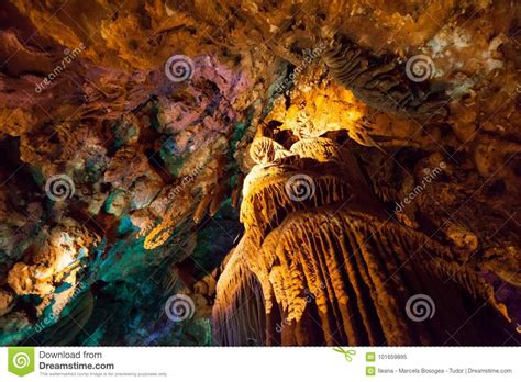 Scene From The Amazing Cave Venetsa Stock Image Image Of Famous