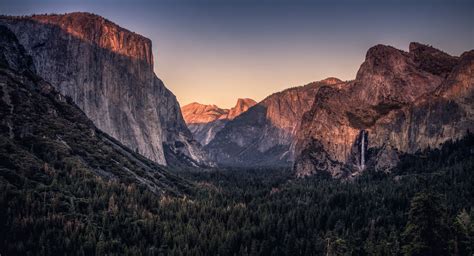 Yosemite Tunnel View At Sunset Yosemite Tunnel View Earth Photos