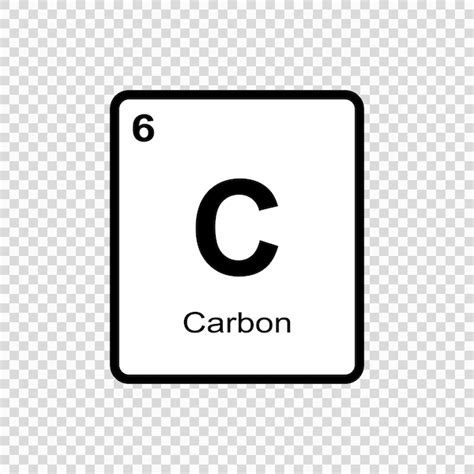 Premium Vector Chemical Element Carbon Vector Illustration
