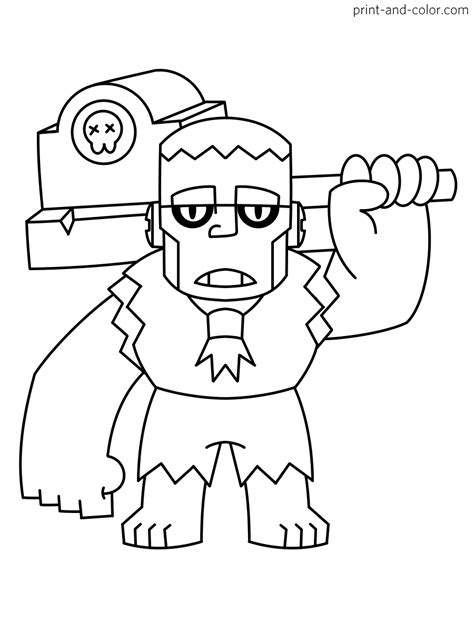 Coloring Page Brawl Stars Jacky Star Coloring Pages C Vrogue Co