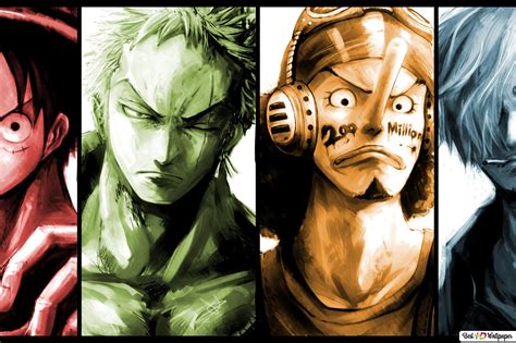 One Piece Monkey D Luffy Zoro Roronoa Usopp Sanji Vinsmoke 2k