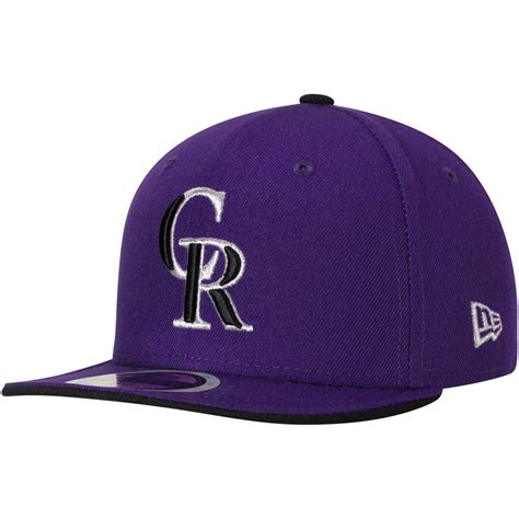 New Era Colorado Rockies Youth Purple Authentic Collection On Field